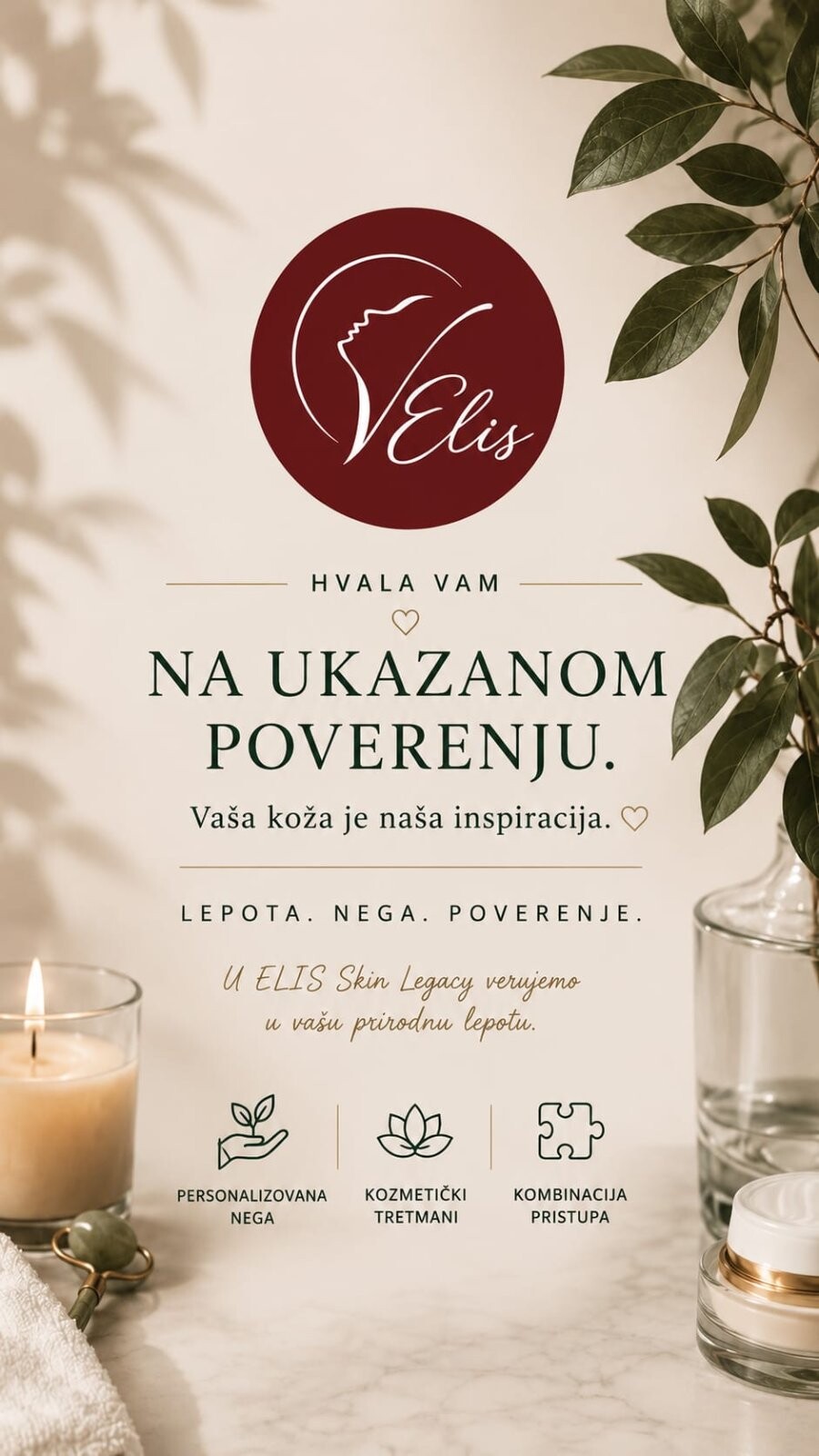 Hvala vam na ukazanom poverenju, vizual salona